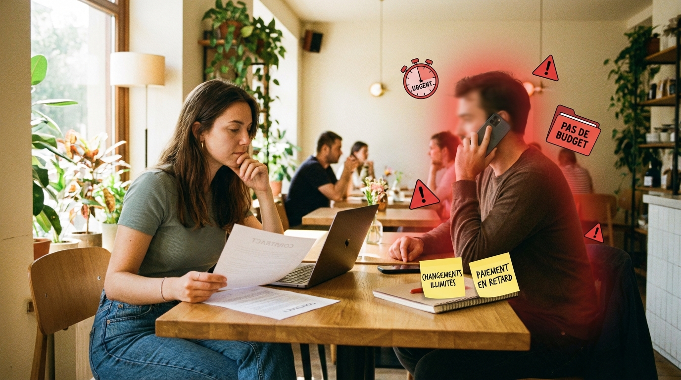 Red flags client freelance : 20 signaux d’alerte à repérer (et quoi faire) - illustration