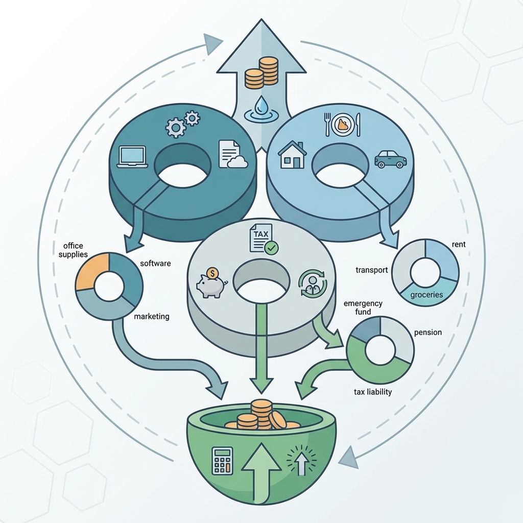 Infographie budget annuel freelance