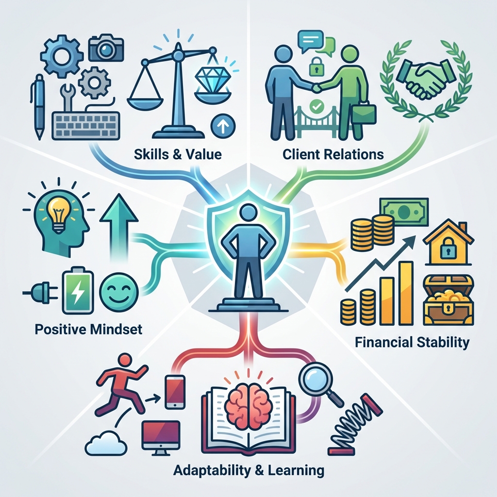 Infographie confiance en soi freelance