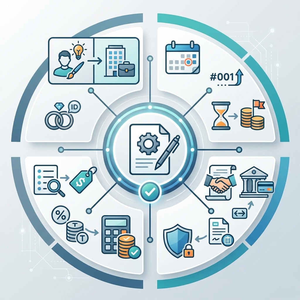Infographie facture freelance mentions obligatoires