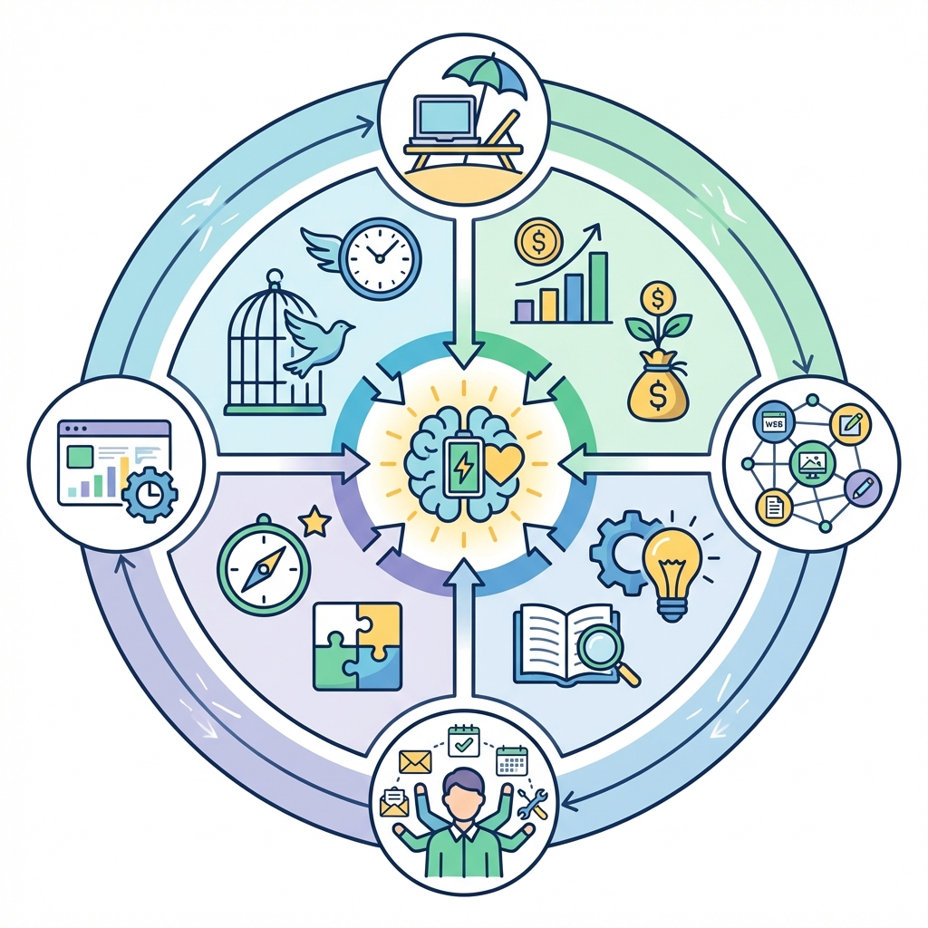 Infographie motivation freelance