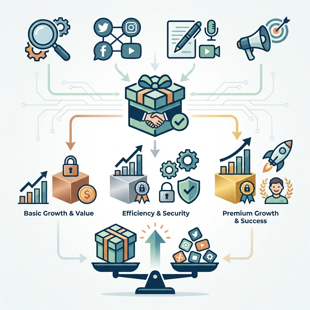 Infographie packager offre marketing