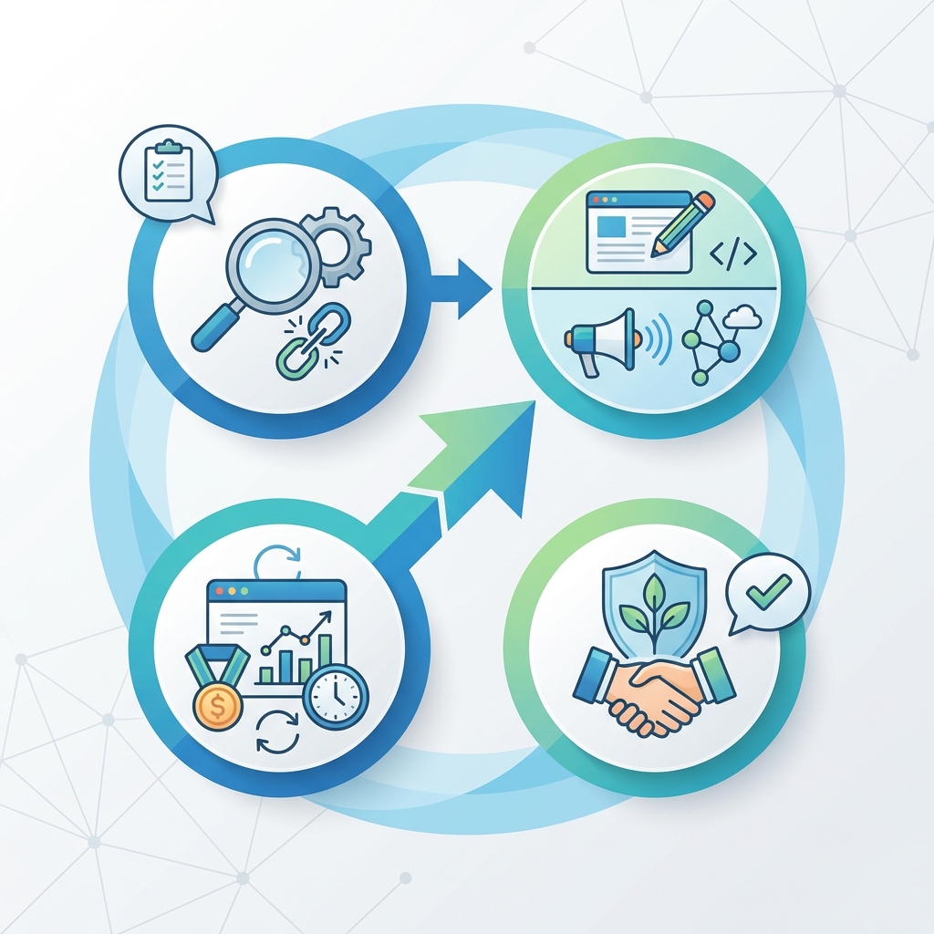 Infographie vendre prestation SEO