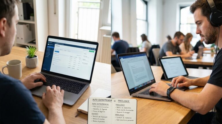 différence auto-entrepreneur freelance - Image de couverture